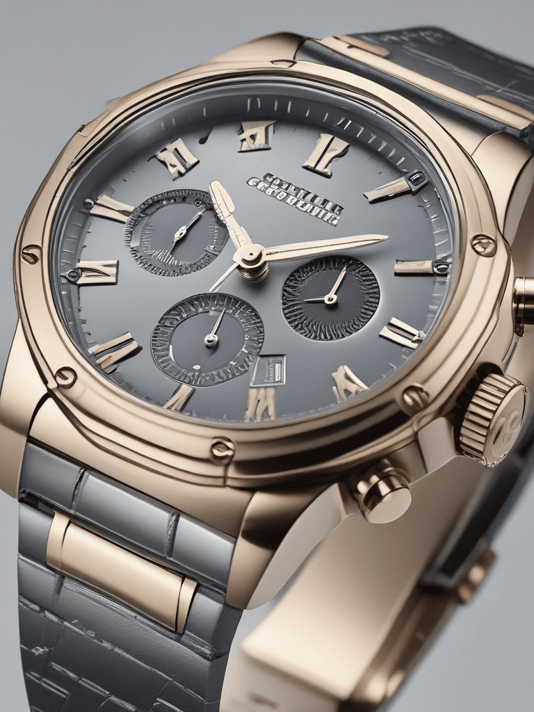 Luxury Wristwatch Studio Shot - AI generated image created with text-to-image prompt