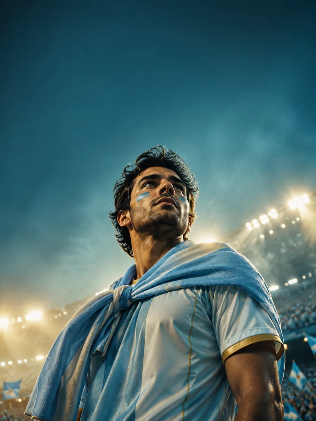 AI generated cinematic football poster