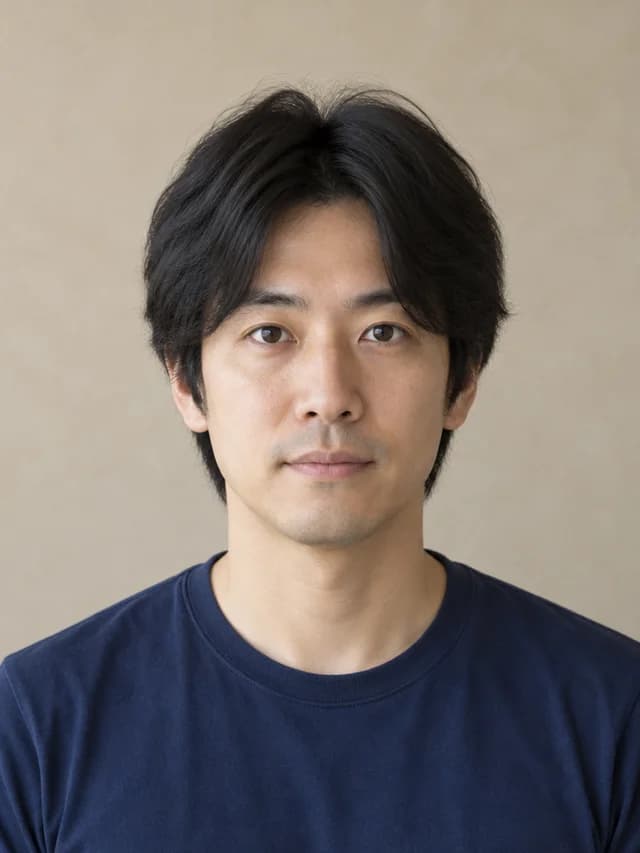 Original AI-generated portrait before hairstyle editing