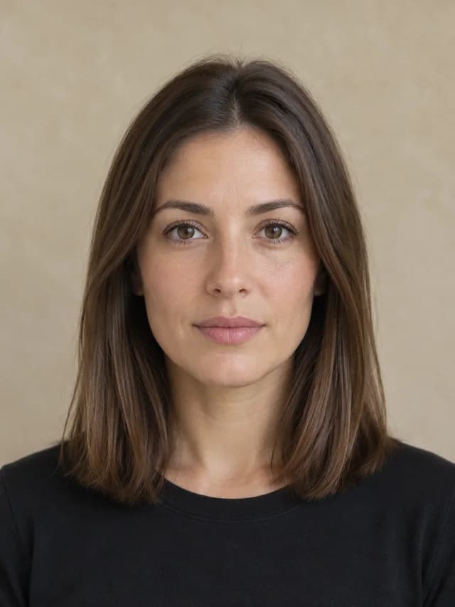 Original AI-generated portrait before hairstyle editing