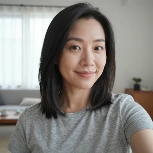 Original casual selfie photo before AI professional corporate headshot transformation