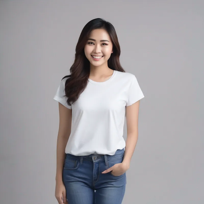 AI替换前穿着原始服装的人物