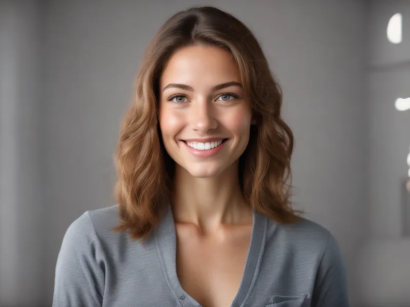 Expanded portrait with AI-generated background Expanded portrait with AI-generated background