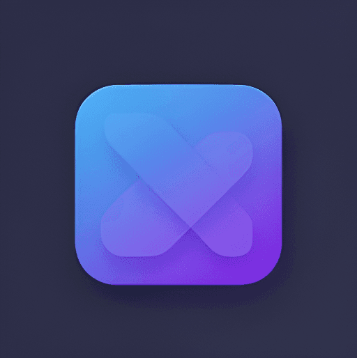 Sharp high-resolution icon after AI upscaling Sharp high-resolution icon after AI upscaling