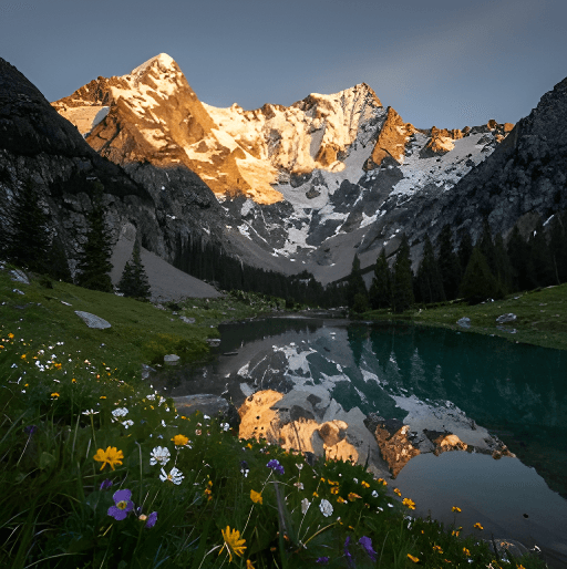 Large high-resolution landscape after AI upscaling Large high-resolution landscape after AI upscaling